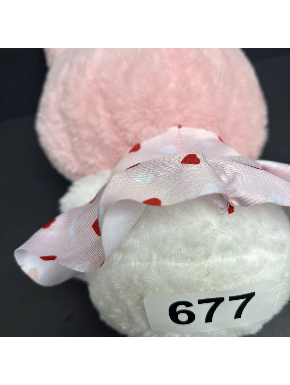 My Melody Sanrio Rabbit Plush Stuffed Animal Pink White Red Bow Heart Dress